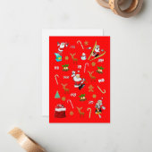 Frohe Weihnachten Nizza Schönheit 25 Dezember Weih Mitteilungskarte (Vorderseite/Rückseite Beispiel)