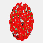 Frohe Weihnachten Nizza Schönheit 25 Dezember Weih Ornament Karte (Rechts)