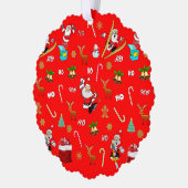 Frohe Weihnachten Nizza Schönheit 25 Dezember Weih Ornament Karte (Links)