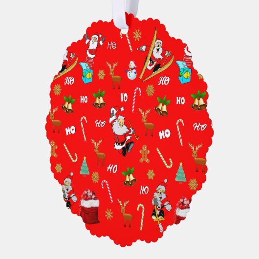 Frohe Weihnachten Nizza Schönheit 25 Dezember Weih Ornament Karte (Links)