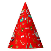 Frohe Weihnachten Nizza Schönheit 25 Dezember Weih Partyhütchen (Rückseite)