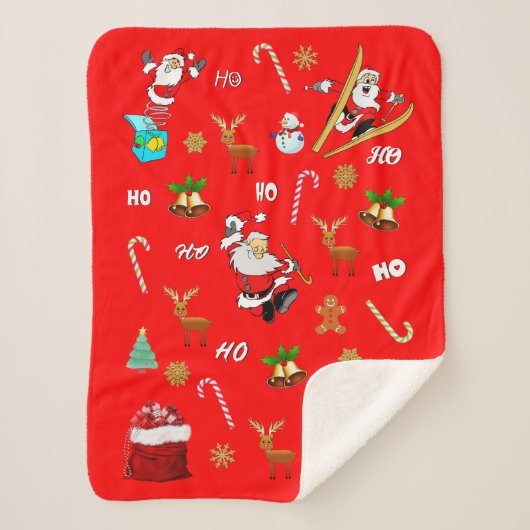 Frohe Weihnachten Nizza Schönheit 25 Dezember Weih Sherpadecke (Vorderseite)