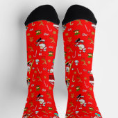 Frohe Weihnachten Nizza Schönheit 25 Dezember Weih Socken (Oben)