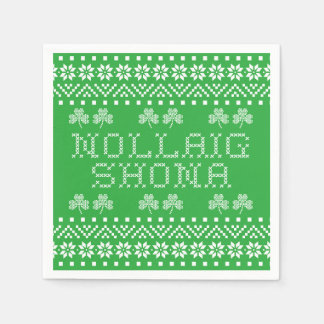 Frohe Weihnachten Nollaig Shona Irisch-Gälisch Serviette