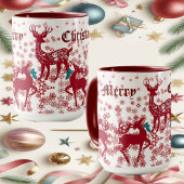 Frohe Weihnachten Nordische Schneeflocken Scandia Tasse