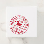 Frohe Weihnachten Nordpol Post Briefmarke Geschenkanhänger (Beispiel)