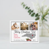 Frohe Weihnachten North Carolina Foto Holiday (Stehend Vorderseite)