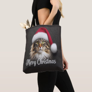 Frohe Weihnachten Norwegische Waldkatze, Santa Kit Tasche