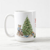Frohe Weihnachten Nostalgische Weihnachtsfeiertage Kaffeetasse (Links)