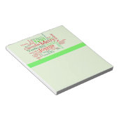 Frohe Weihnachten Notizblock (angewinkelt)