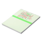 Frohe Weihnachten Notizblock (Rotiert)