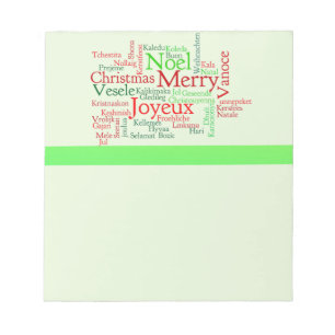 Frohe Weihnachten Notizblock