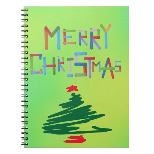 Frohe Weihnachten Notizblock (Vorderseite)