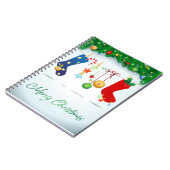 Frohe Weihnachten Notizblock (Linke Seite)