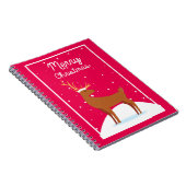 Frohe Weihnachten Notizblock (Rechte Seite)