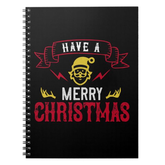 Frohe Weihnachten Notizblock (Vorderseite)