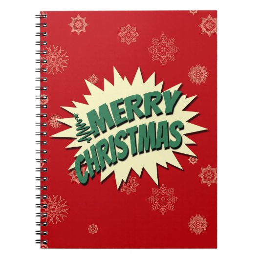 Frohe Weihnachten Notizblock (Vorderseite)