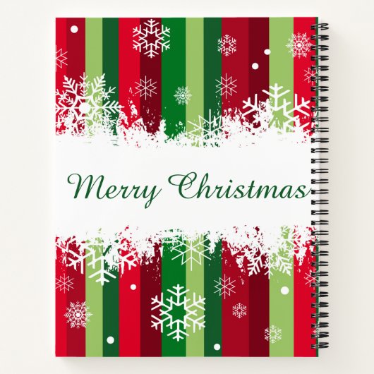 Frohe Weihnachten Notizblock (Rückseite)