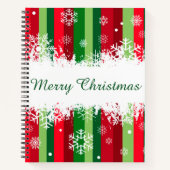 Frohe Weihnachten Notizblock (Vorderseite)