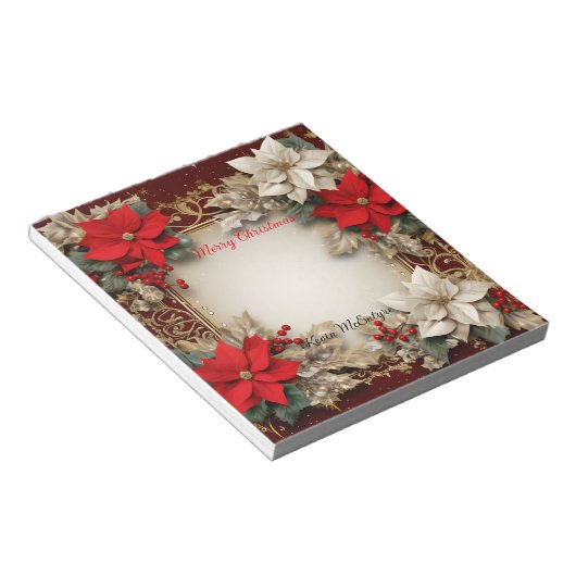 Frohe Weihnachten Notizblock (angewinkelt)