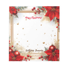 Frohe Weihnachten Notizblock