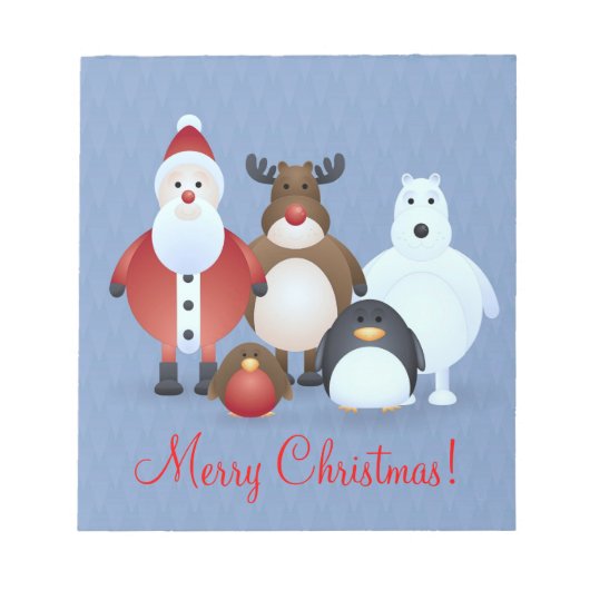 Frohe Weihnachten Notizblock (Vorderseite)