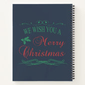 Frohe Weihnachten Notizbuch (Rückseite)