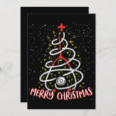 Frohe Weihnachten Nurse Funny PICU Weihnachten Einladung (Vorne/Hinten)