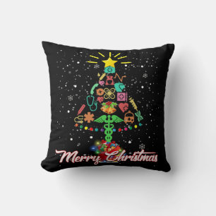 Frohe Weihnachten Nurse Funny PICU Weihnachten Kissen