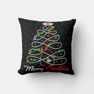 Frohe Weihnachten Nurse Funny PICU Weihnachten Kissen