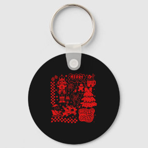 Frohe Weihnachten Nussknacker Weihnachtsmann Lebku Schlüsselanhänger
