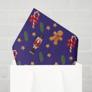 Frohe Weihnachten Nussknacker, Zuckerstange & Lebk Seidenpapier