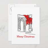 Frohe Weihnachten NYC Brooklyn Bridge New York Cit (Vorne/Hinten)