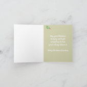 Frohe Weihnachten Oblast Owl Wasserfarbe (Innenseite)