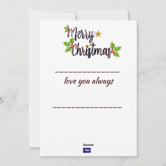 Frohe Weihnachten Oma (Rückseite)