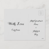 Frohe Weihnachten Oma Chalkboard Typografie (Rückseite)