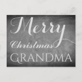 Frohe Weihnachten Oma Chalkboard Typografie (Vorderseite)