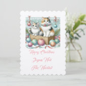 Frohe Weihnachten Oma Einladung (Stehend Vorderseite)