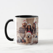 Frohe Weihnachten Oma Familie 5 Foto Collage Tasse (Links)