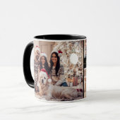 Frohe Weihnachten Oma Familie 5 Foto Collage Tasse (Vorderseite Links)
