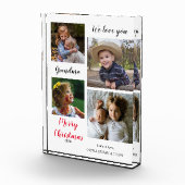 Frohe Weihnachten Oma Foto Collage Keepake (Rechts)