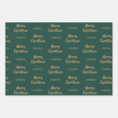 Frohe Weihnachten Oma | Happy Holidays Geschenkpapier Set (Vorderseite)