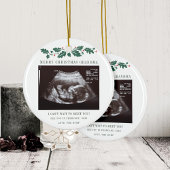 Frohe Weihnachten Oma Pregnancy Baby Scan Keramik Ornament