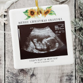 Frohe Weihnachten Oma Sonnenblume Ultrasound Foto Keramikornament