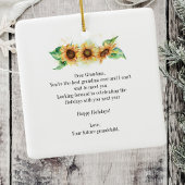 Frohe Weihnachten Oma Sonnenblume Ultrasound Foto Keramikornament