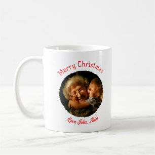 Frohe Weihnachten Oma Tochter Foto Kreis Kaffeetasse