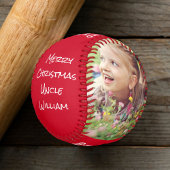 Frohe Weihnachten Onkel Foto Red Baseball