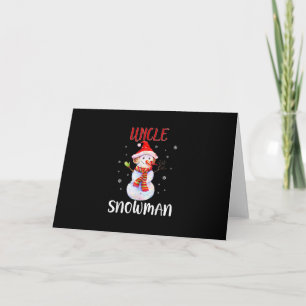 Frohe Weihnachten Onkel Schneemann   Onkel Geschen Karte