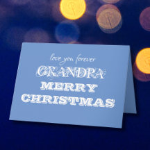 Frohe Weihnachten Opa Simple Personalisiert Blue