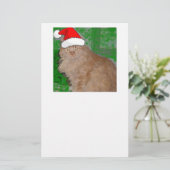 Frohe Weihnachten Orange Tabby Kitten Briefpapier (Stehend Vorderseite)